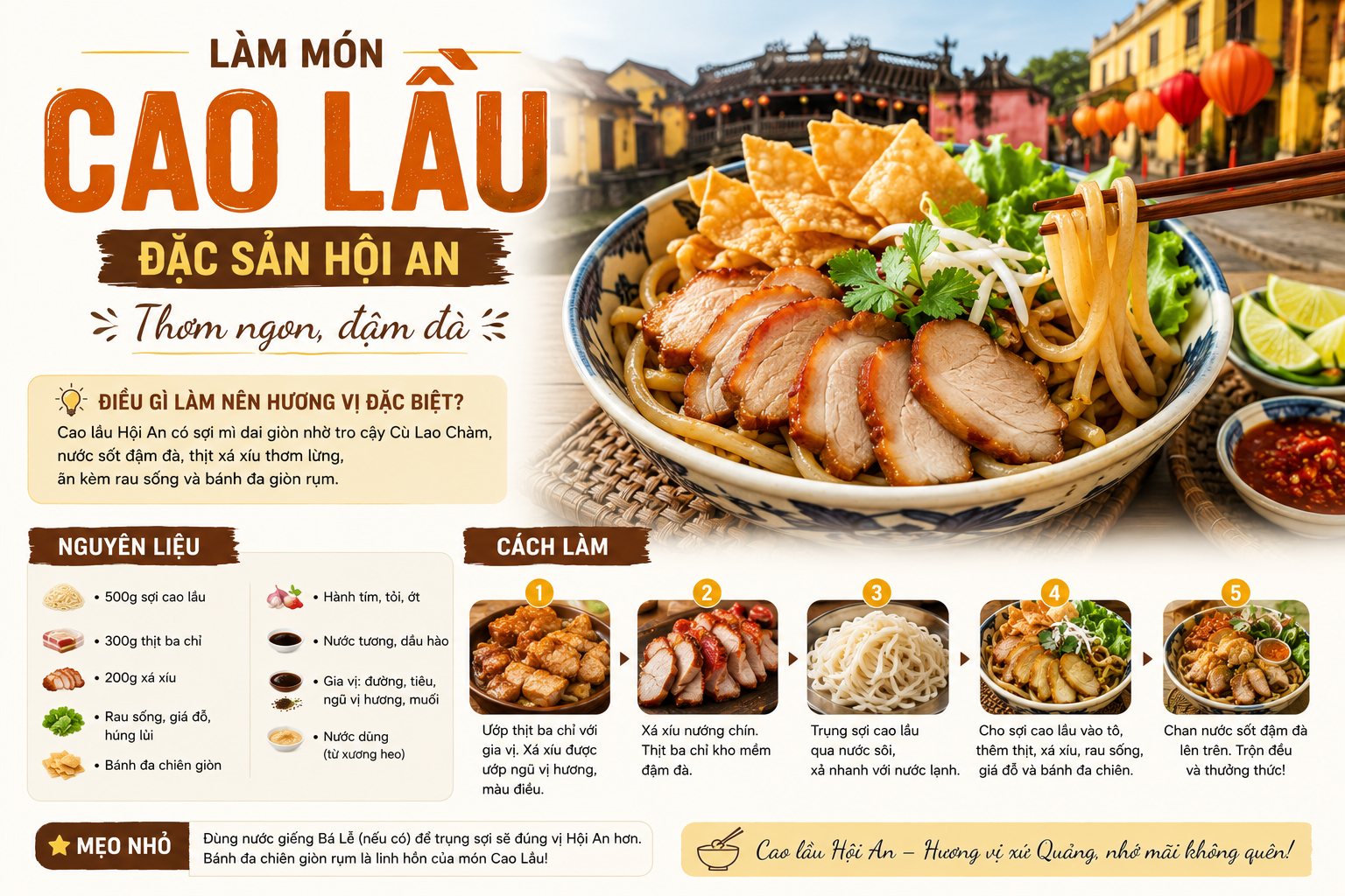 Cách Làm Món Cao Lầu Hội An Chuẩn Vị Đặc Sản Phố Cổ