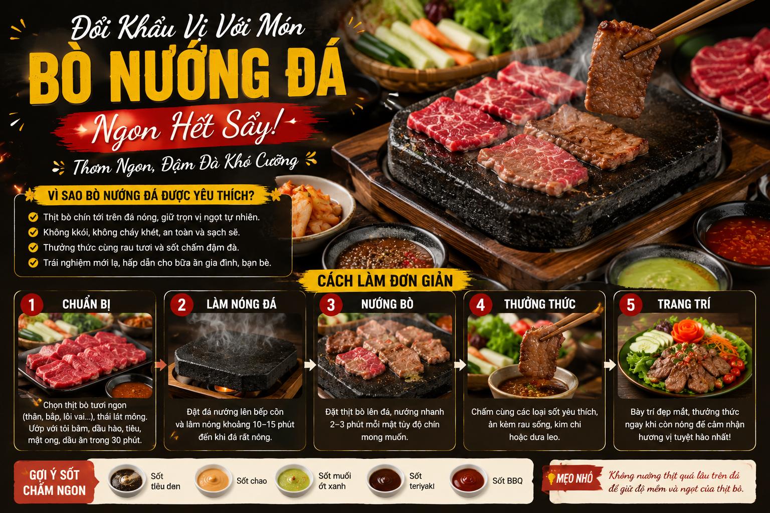 Đổi Khẩu Vị Với Món Bò Nướng Đá Ngon Hết Sẩy | Thơm Ngon, Đậm Đà Khó Cưỡng