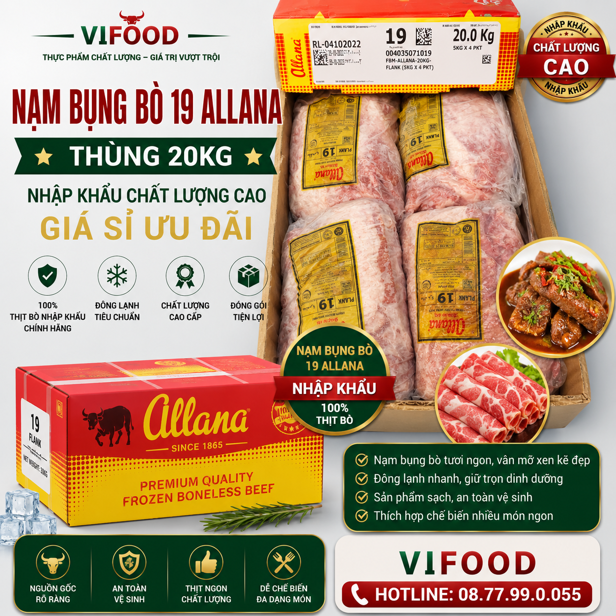 Nạm Bụng Bò 19 Allana