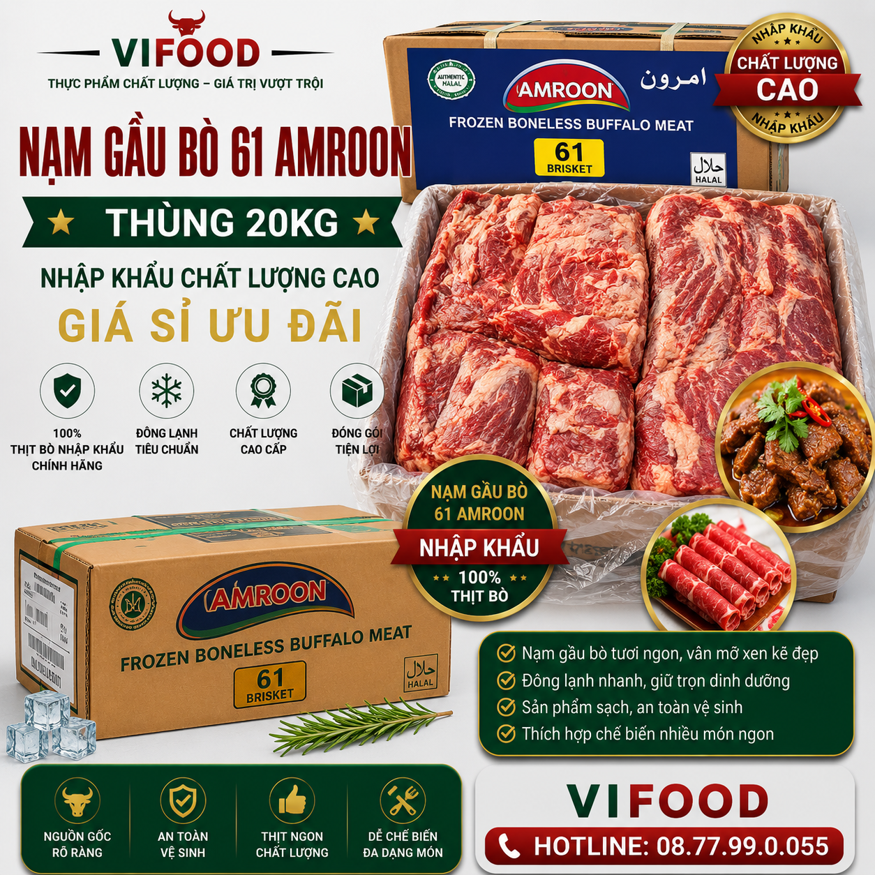 Nạm Gầu Bò 61 Amroon