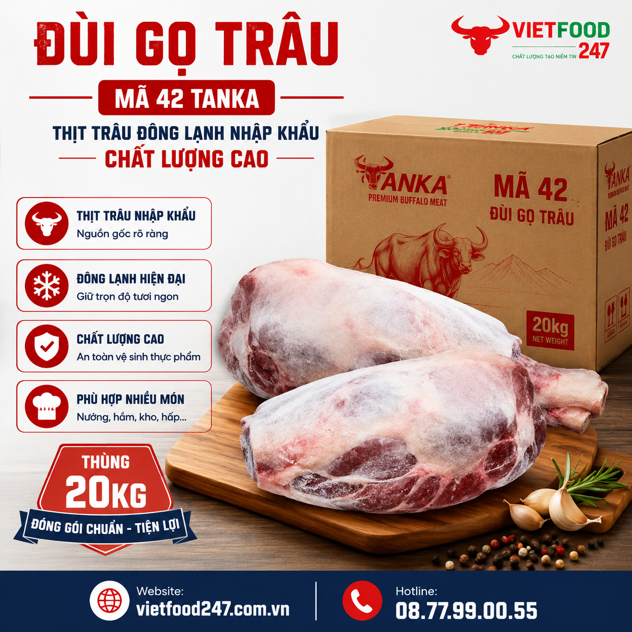 Đùi Gọ Trâu Mã 42 Tanka