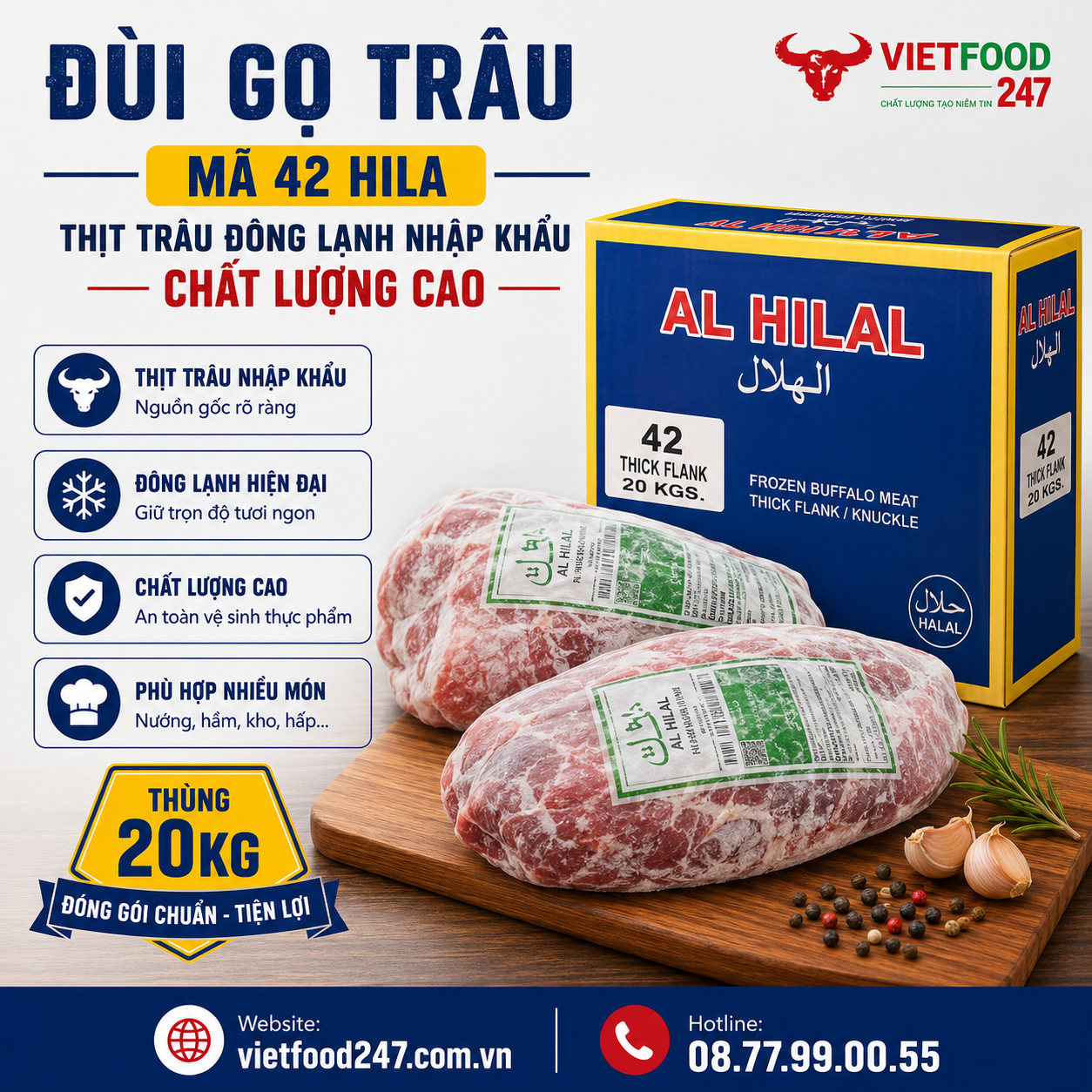 Đùi Gọ Trâu Mã 42 Hila