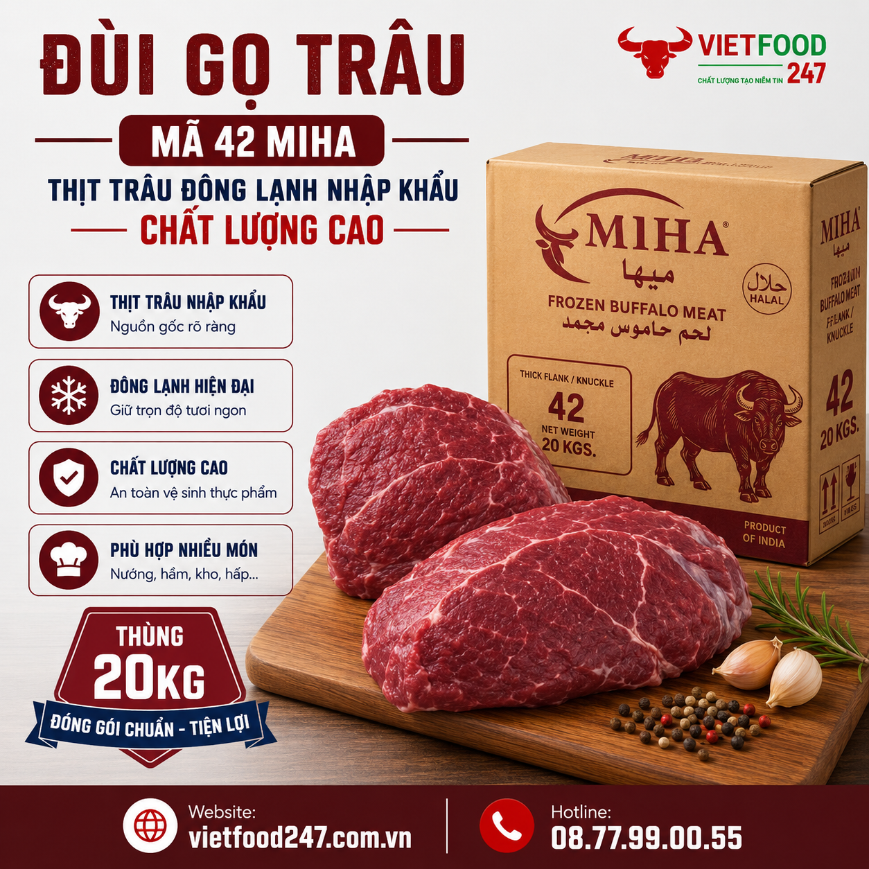 Đùi Gọ Trâu Mã 42 Miha