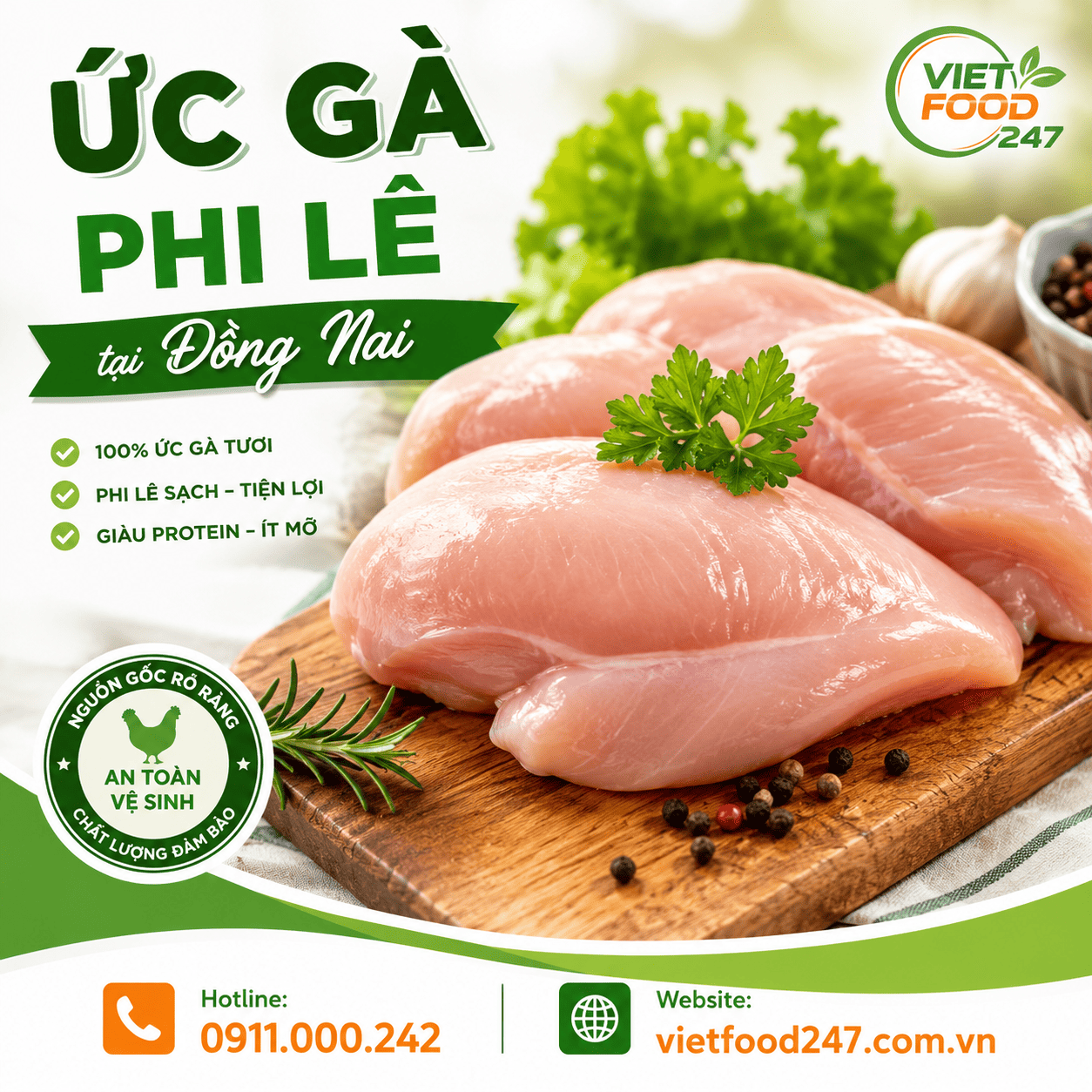 Mua Ức Gà Phi Lê tại Đồng Nai | Giao Nhanh, Giá Cạnh Tranh