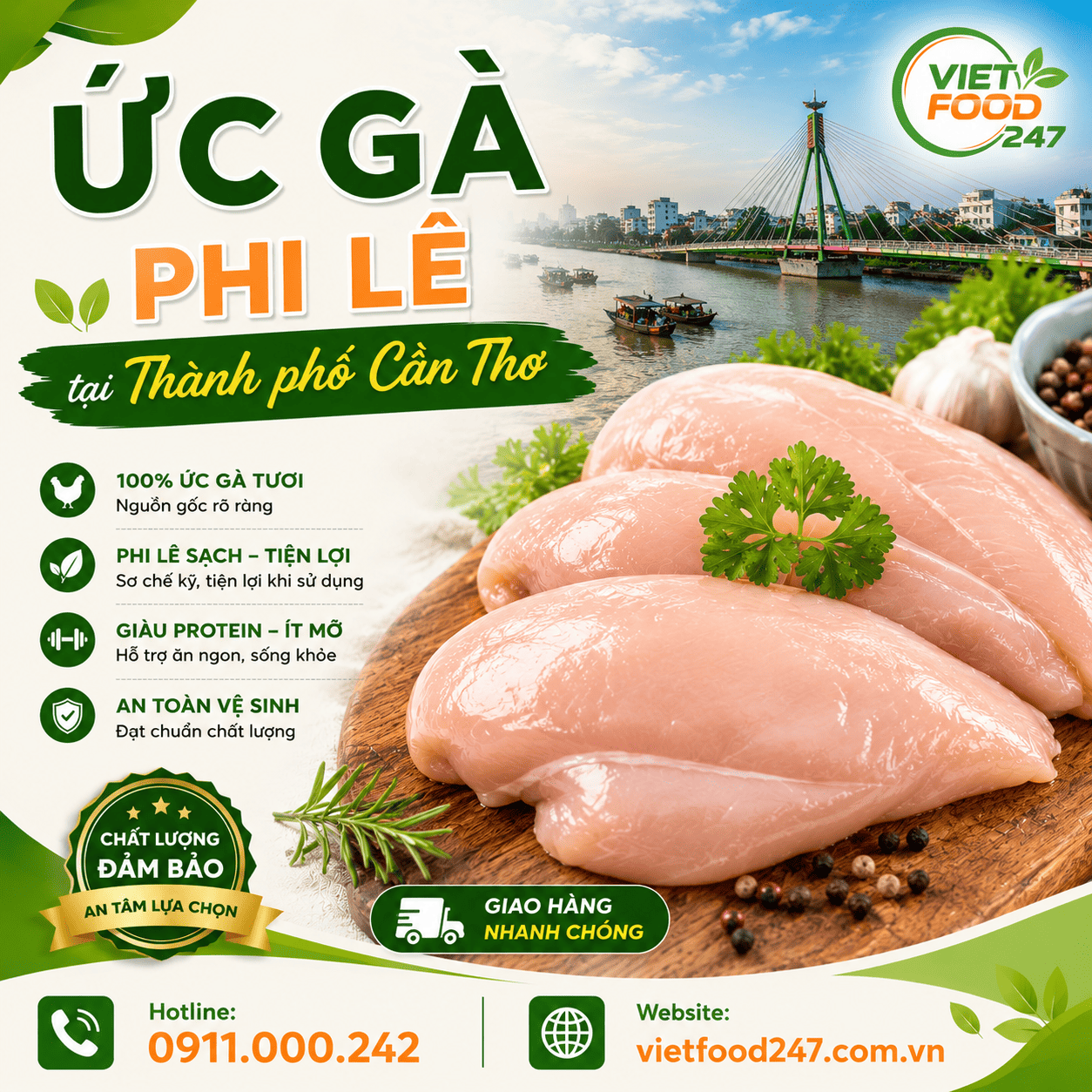 Báo Giá Ức Gà Phi Lê tại Thành phố Cần Thơ Mới Nhất Hôm Nay