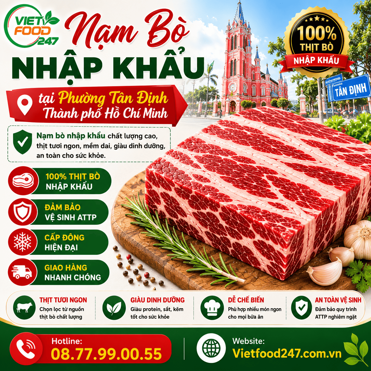 Chuyên Cung Cấp Nạm Bò Nhập Khẩu tại Phường Tân Định - Thành phố Hồ Chí Minh Cho Nhà Hàng