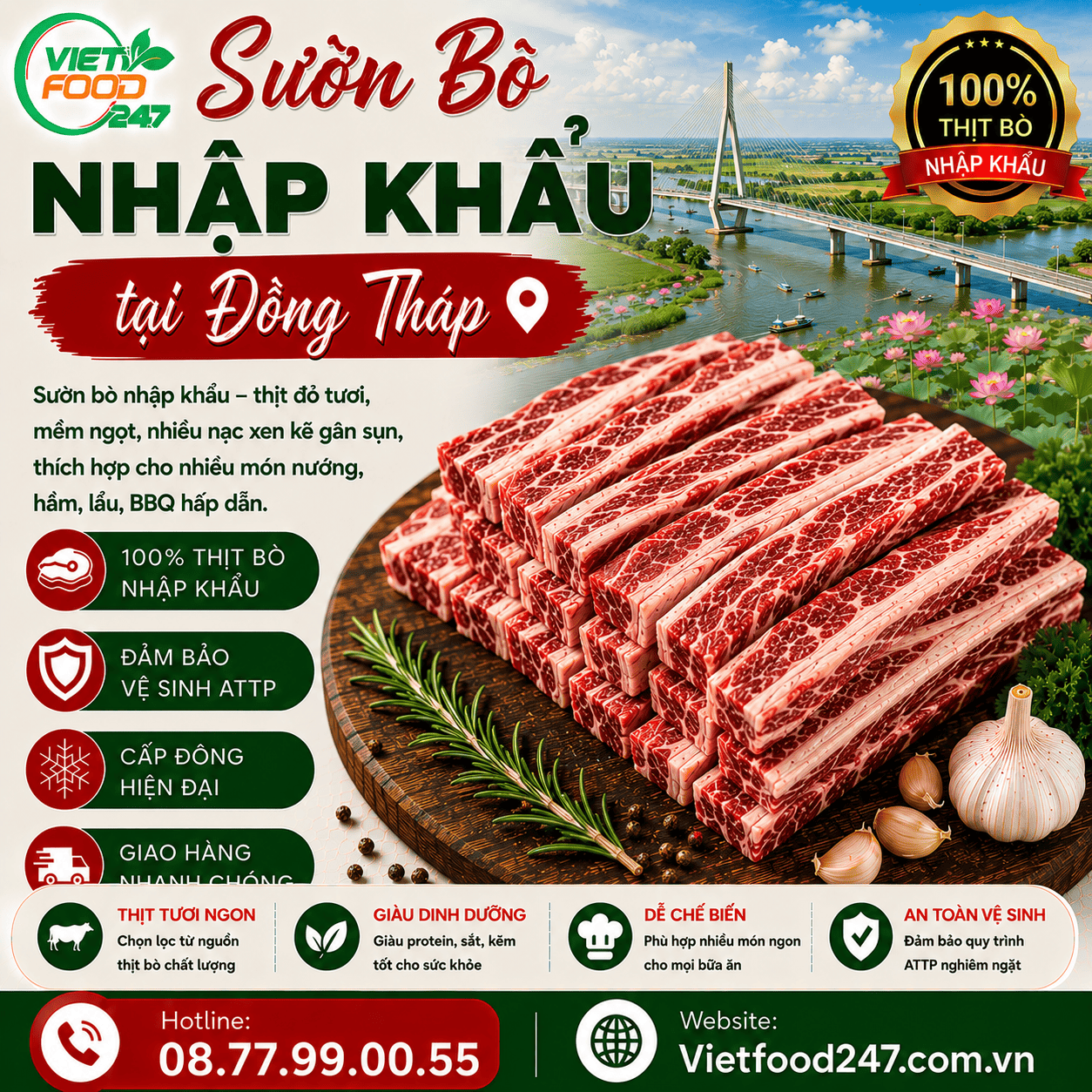 Đồng Tháp Mua Sườn Bò Nhập Khẩu Ở Đâu Uy Tín, Giá Tốt?
