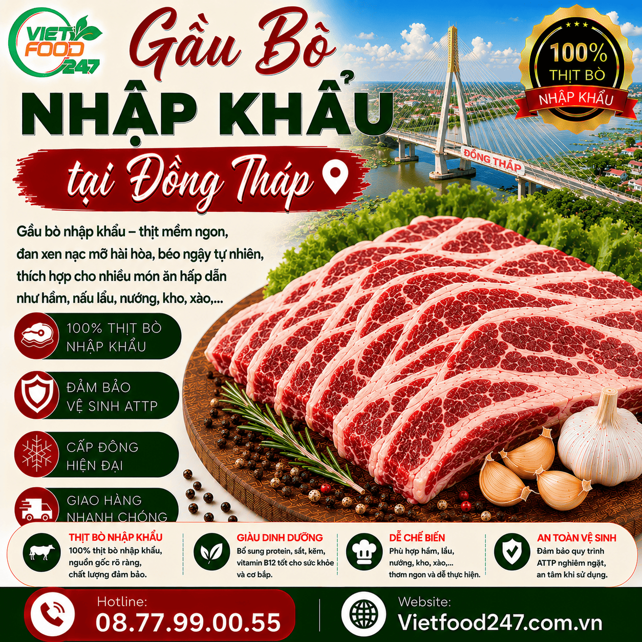 Mua Gầu Bò Nhập Khẩu tại Đồng Tháp Ở Đâu Uy Tín?