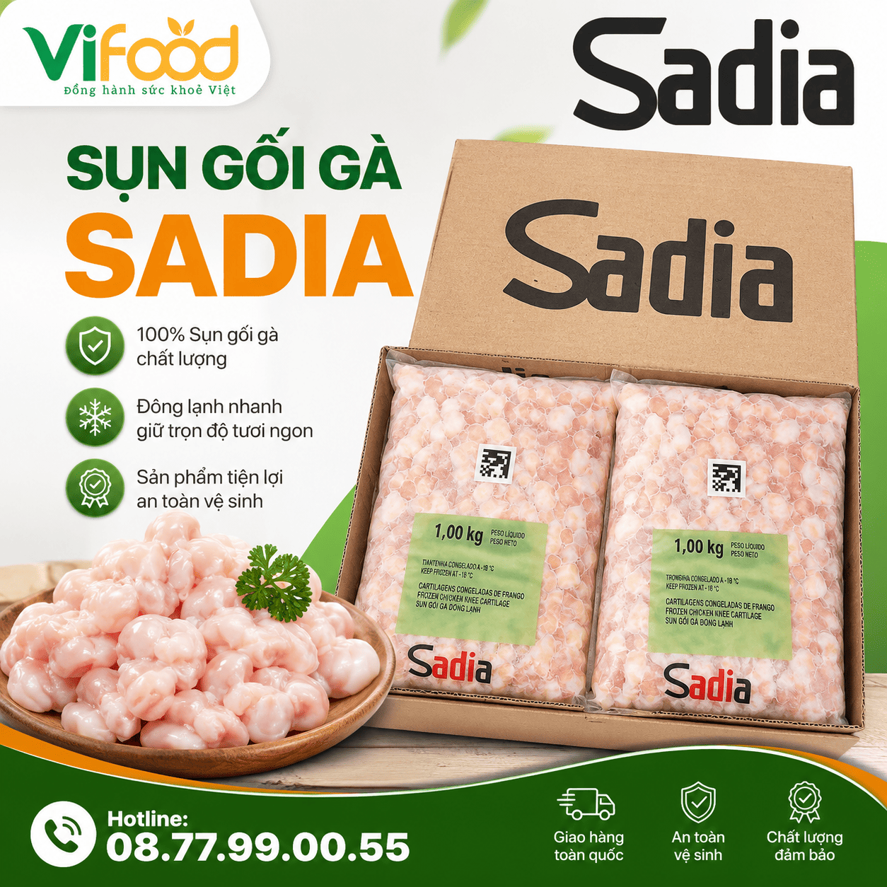 Sụn gối Gà Sadia