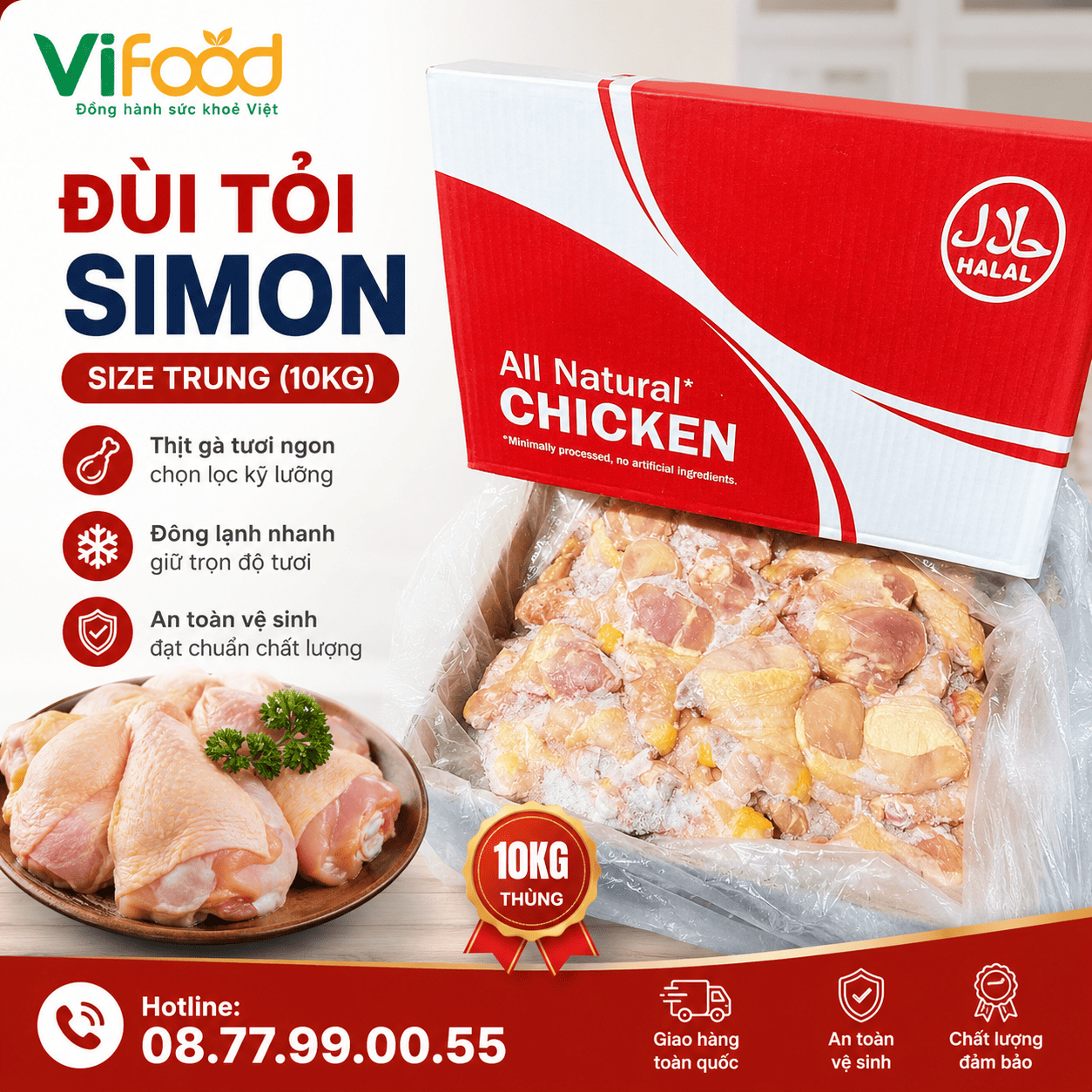 Đùi tỏi Simon size trung (10kg)