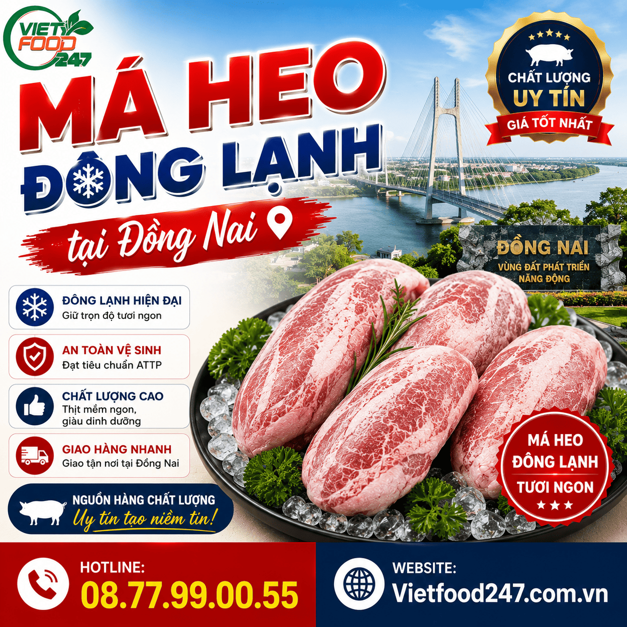 Má Heo Đông Lạnh tại Đồng Nai – Nguồn Hàng Ổn Định, Chất Lượng Cao