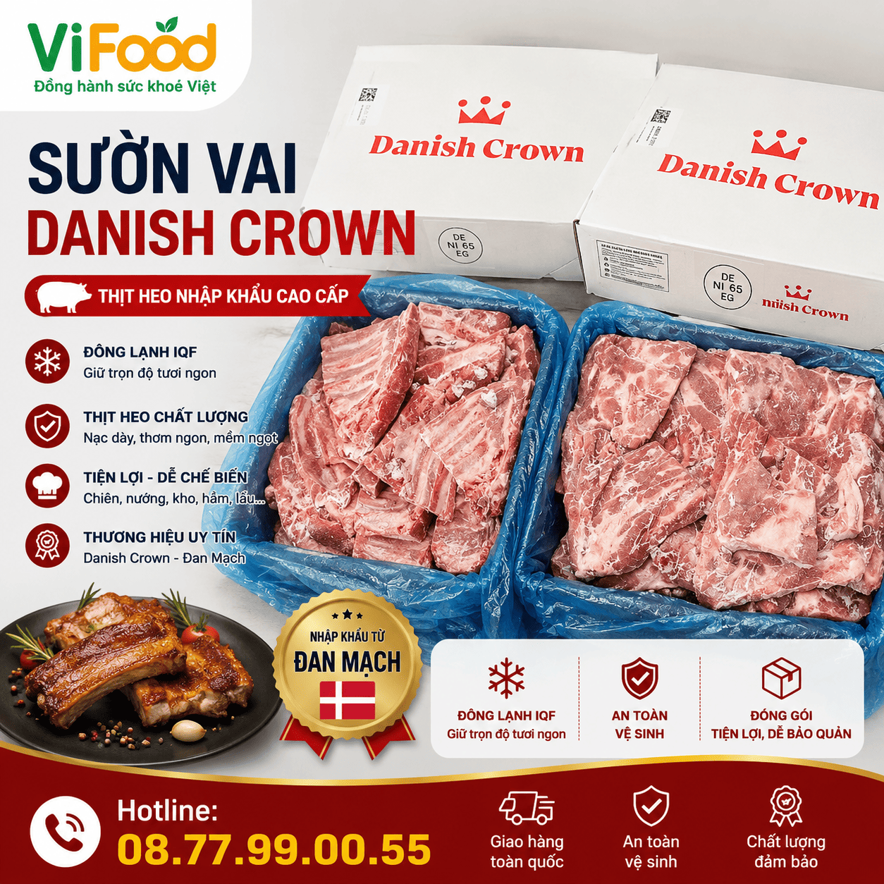 Sườn Vai danish