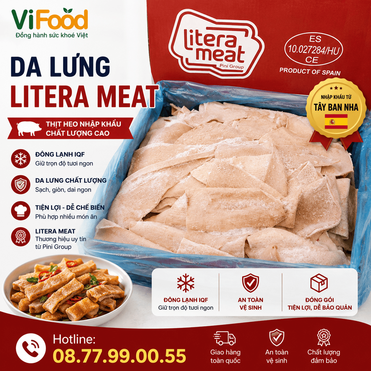 Da lưng litera meat