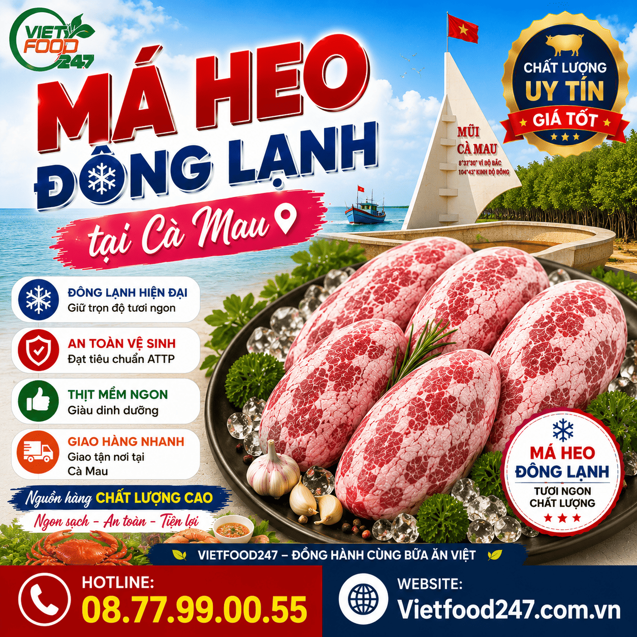 Địa Chỉ Mua Má Heo Đông Lạnh tại Cà Mau Uy Tín, Chất Lượng Cao