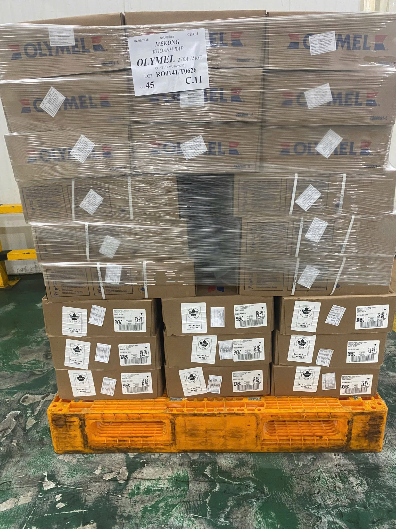 Khoanh Bắp Trước Heo Olymel 129 Giá Sỉ Toàn Quốc