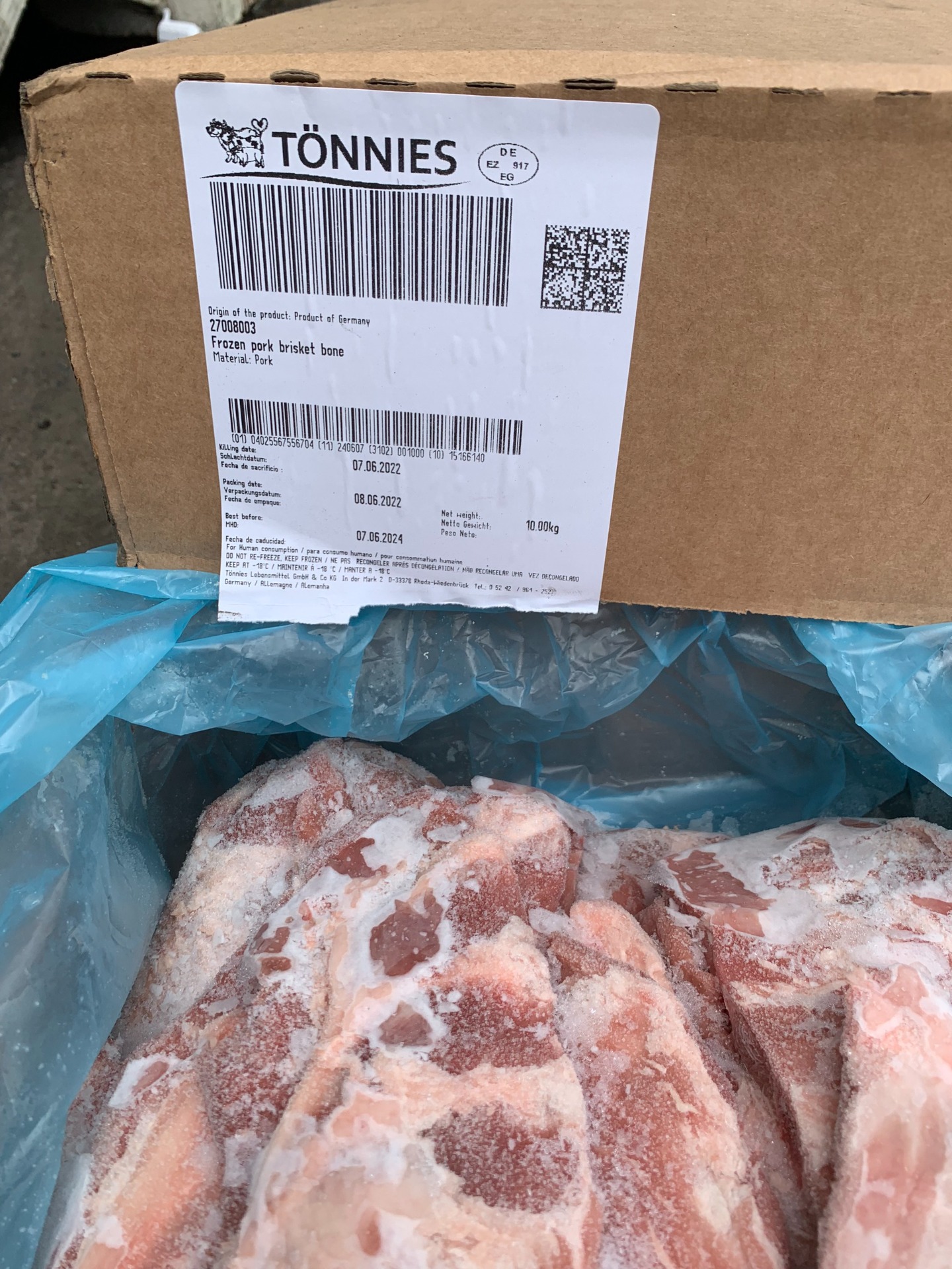 Sườn Sụn Heo Tonnies Xám Giá Sỉ Toàn Quốc
