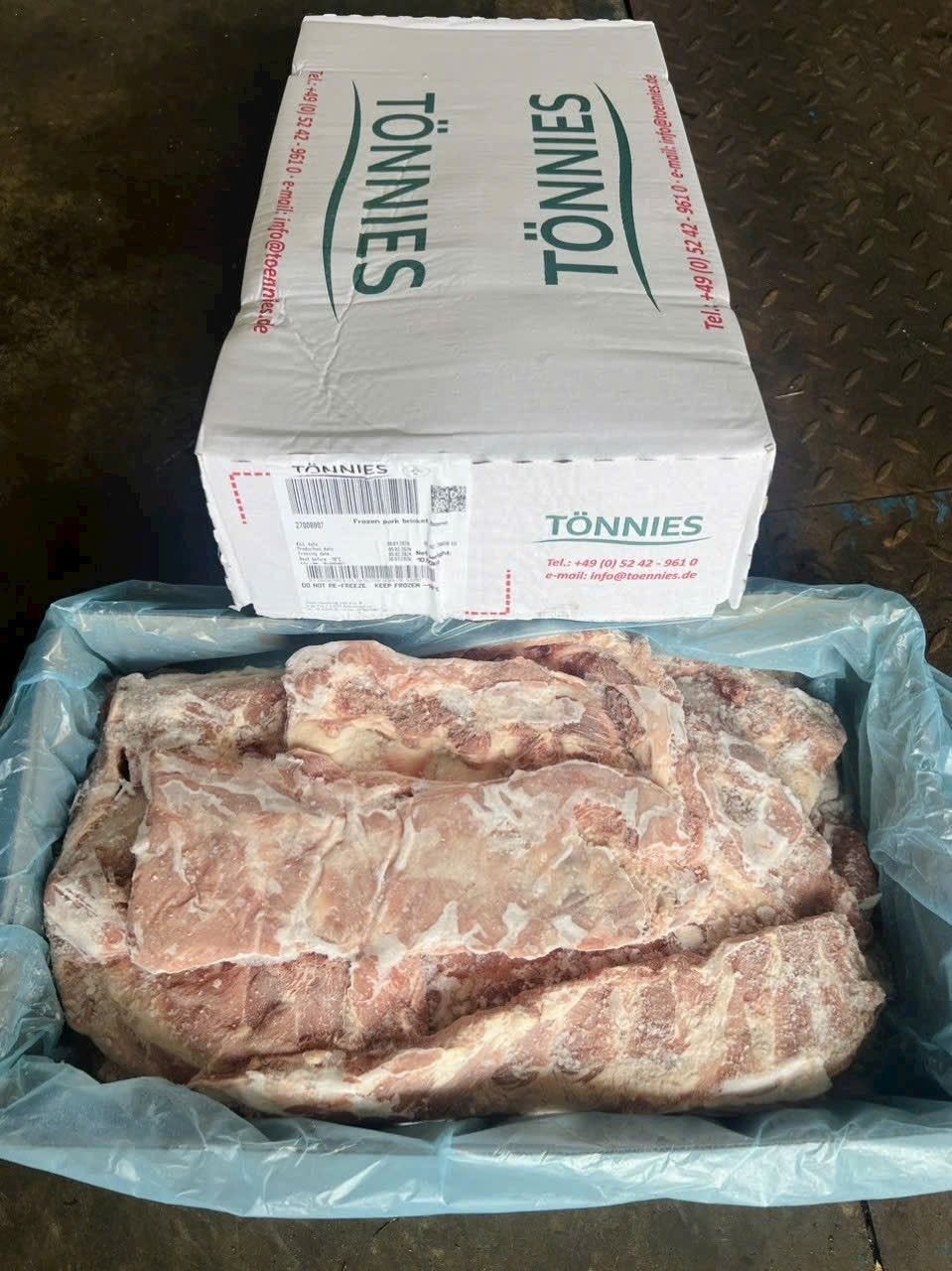 Sườn Sụn Heo Tonnies Thùng Trắng Đông Lạnh Nhập Khẩu Đức