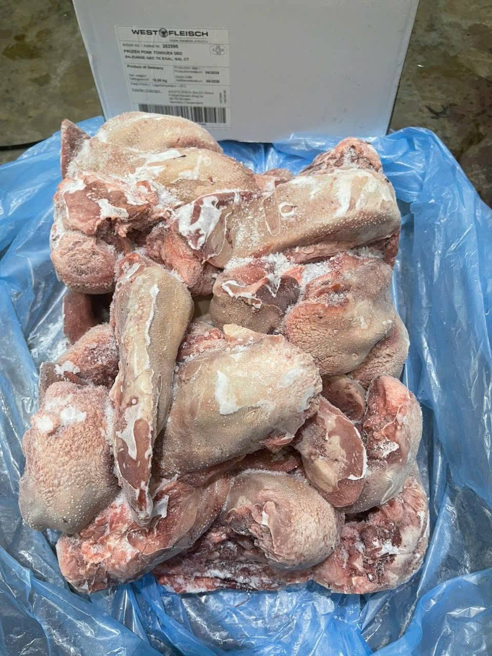 Lưỡi Heo Không Cuống West Đông Lạnh Nhập Khẩu