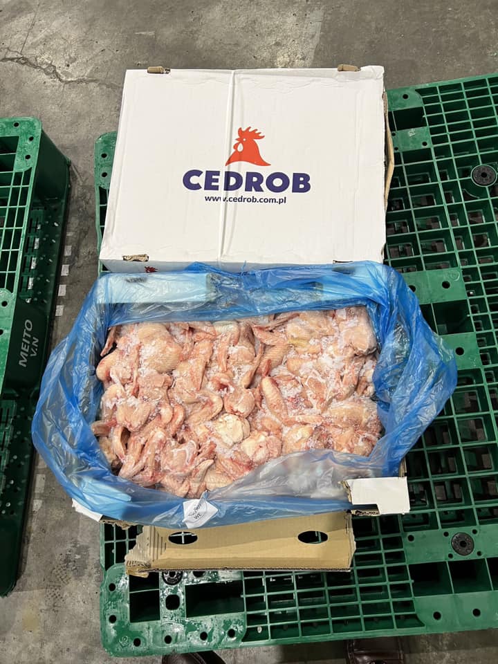 Cánh Gà Xá Cedrob 90 Up Thùng 10kg Nhập Khẩu Ba Lan