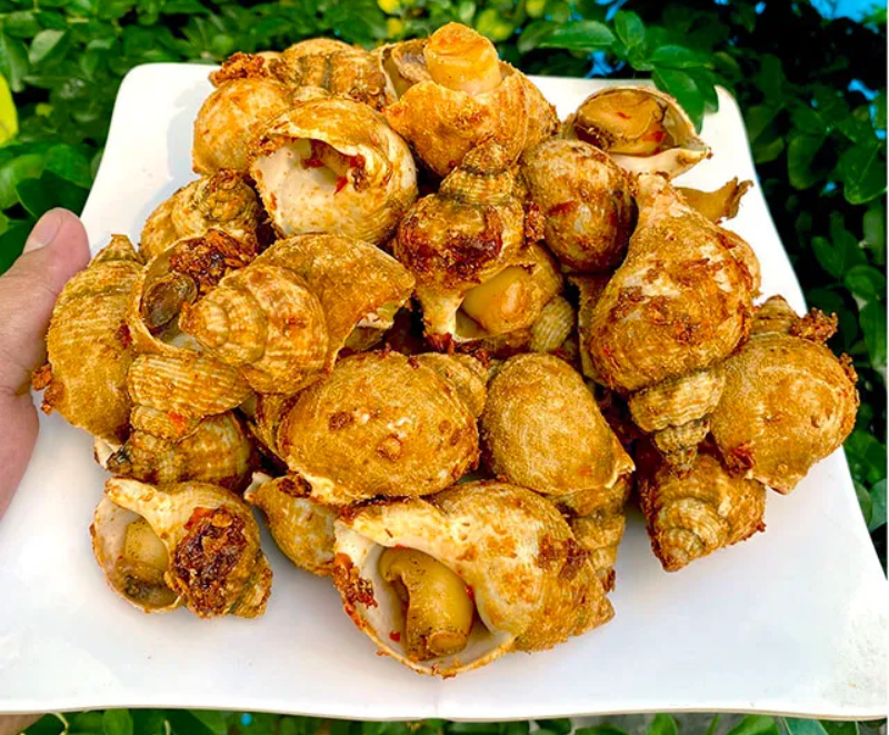 Ốc Bulot rang muối ớt