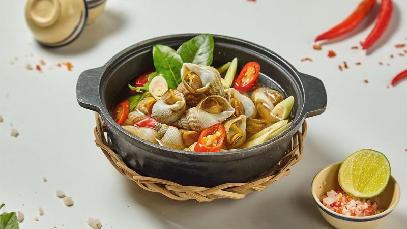 Ốc Bulot hấp sả