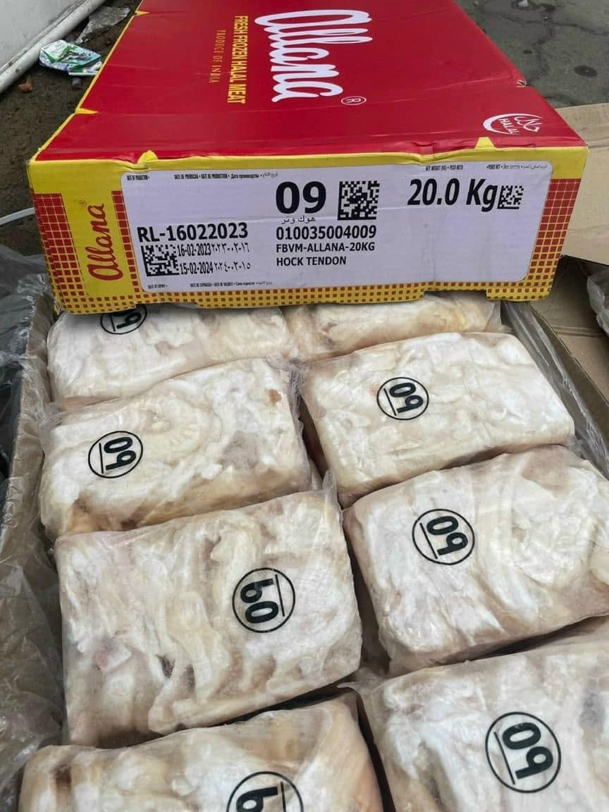 Gân Chữ Y 09 Allana Thùng 20kg Gân Trâu Ấn Độ